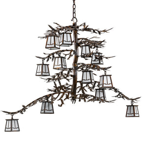 Meyda Tiffany - 223801 - 12 Light Chandelier - Pine Branch - Vintage Copper