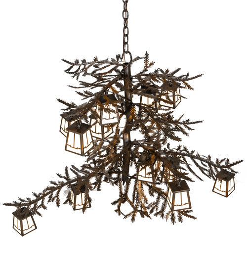 Meyda Tiffany - 223801 - 12 Light Chandelier - Pine Branch - Vintage Copper