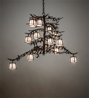 Meyda Tiffany - 223801 - 12 Light Chandelier - Pine Branch - Vintage Copper