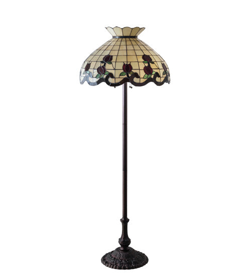 Meyda Tiffany - 228098 - Three Light Floor Lamp - Roseborder