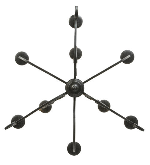 Meyda Tiffany - 228942 - Nine Light Chandelier - Clayton - Antique Iron Gate