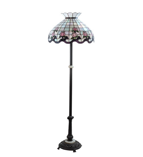 Meyda Tiffany - 37715 - Three Light Floor Lamp - Roseborder