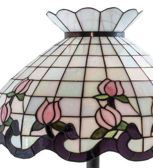 Meyda Tiffany - 37715 - Three Light Floor Lamp - Roseborder