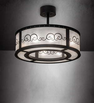 Meyda Tiffany - 226354 - Eight Light Pendant - Putrelo - Old Wrought Iron