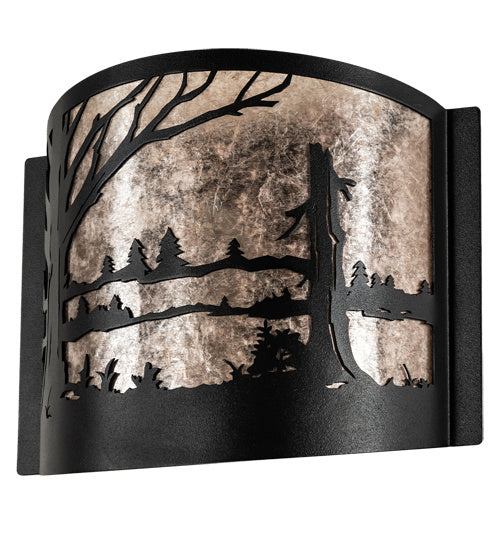 Meyda Tiffany - 228346 - One Light Wall Sconce - Quiet Pond - Textured Black