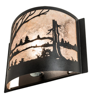 Meyda Tiffany - 228346 - One Light Wall Sconce - Quiet Pond - Textured Black