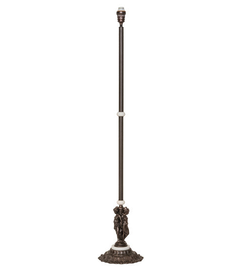 Meyda Tiffany - 228408 - One Light Floor Lamp - Shell With Jewels - Mahogany Bronze