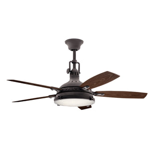 Kichler - 310018WZC - 52"Ceiling Fan - Hatteras Bay - Weathered Zinc