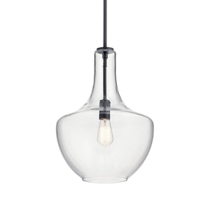 Kichler - 42046BK - One Light Pendant - Everly - Black