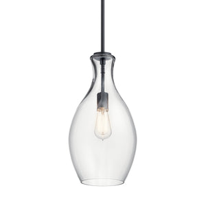 Kichler - 42047BK - One Light Mini Pendant - Everly - Black