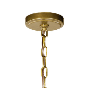 Kichler - 42138NBR - Four Light Foyer Pendant - Voleta - Natural Brass