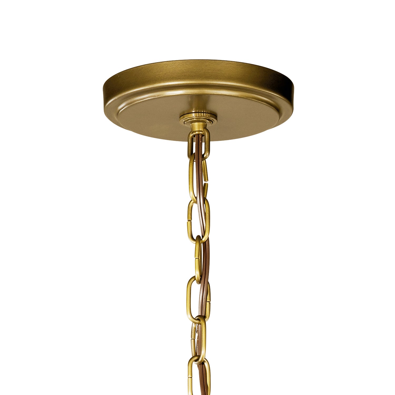 Kichler - 42139NBR - Six Light Foyer Chandelier - Voleta - Natural Brass