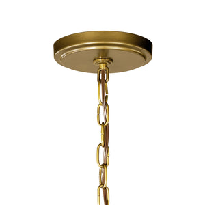 Kichler - 42139NBR - Six Light Foyer Chandelier - Voleta - Natural Brass