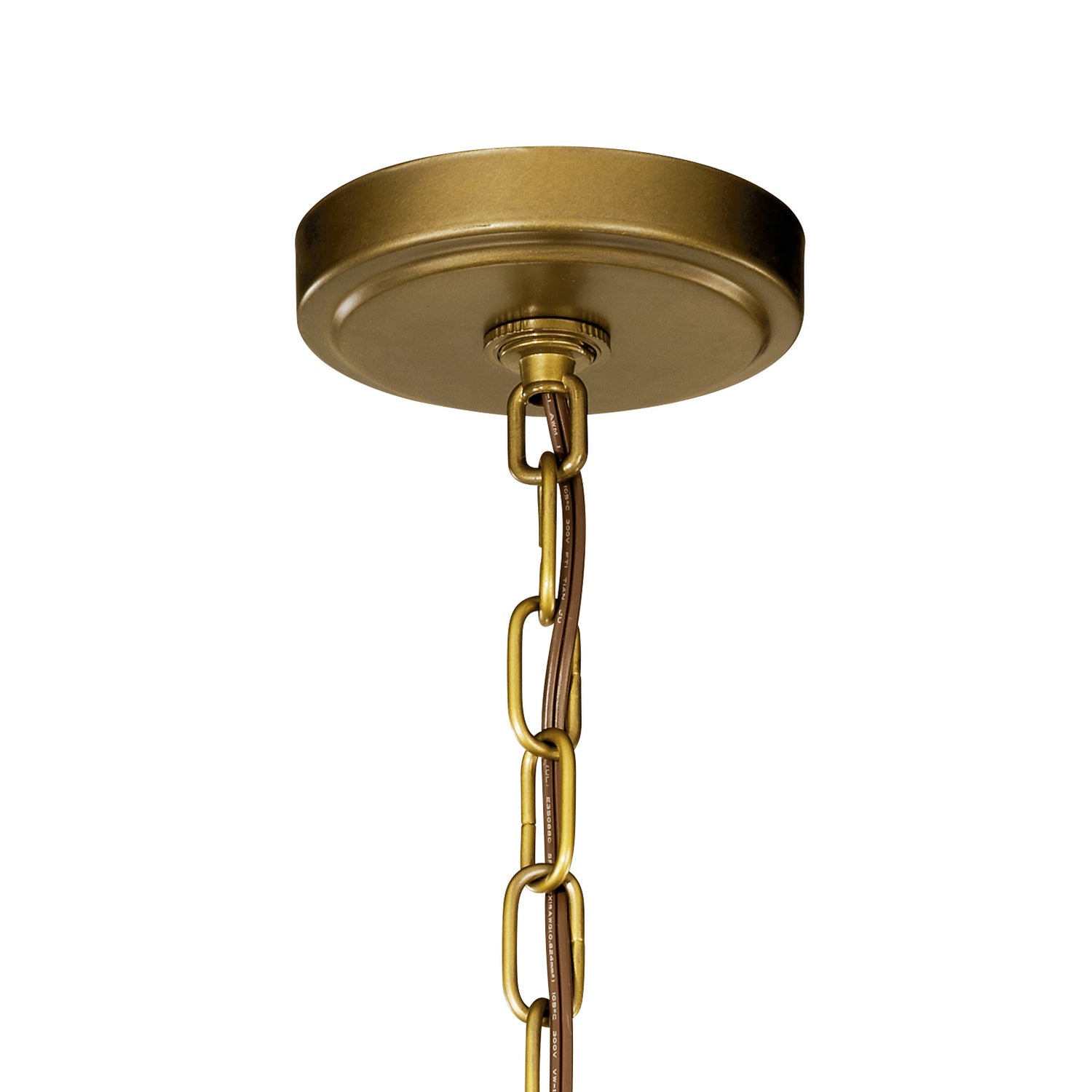 Kichler - 42140NBR - Three Light Pendant - Voleta - Natural Brass