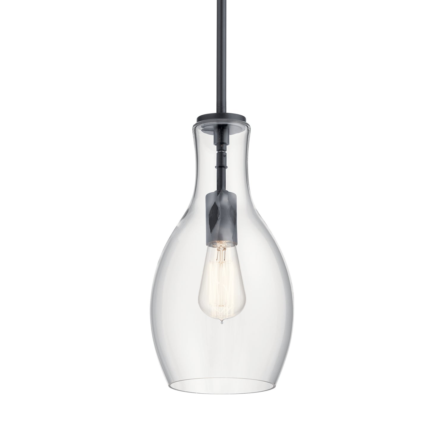 Kichler - 42456BK - One Light Mini Pendant - Everly - Black