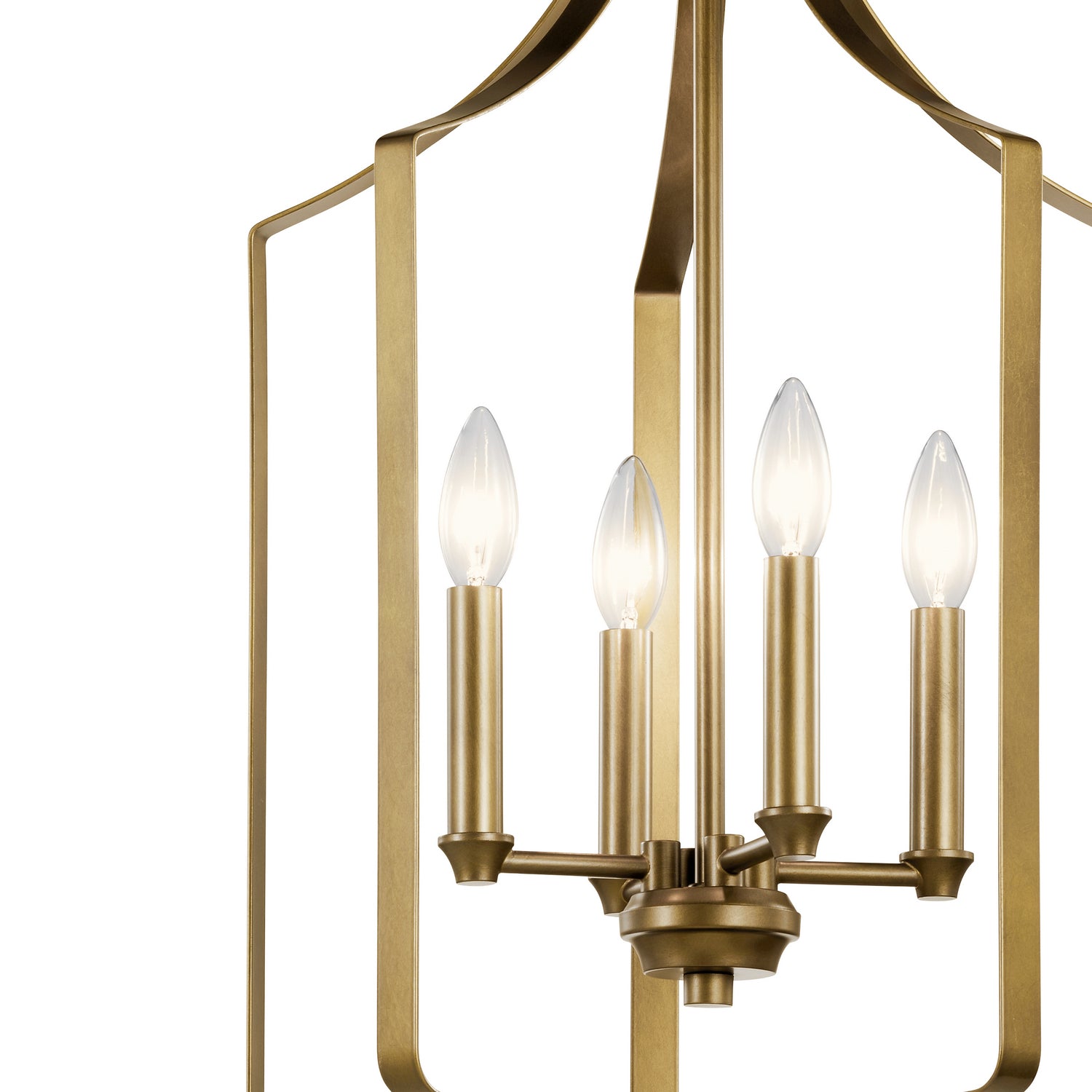 Kichler - 42496NBR - Four Light Mini Chandelier - Morrigan - Natural Brass