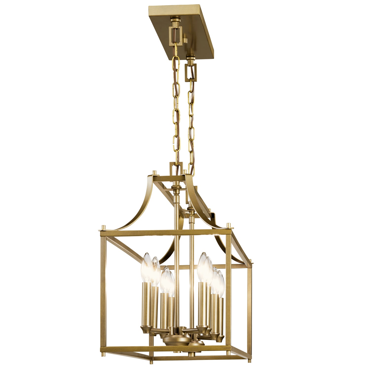 Kichler - 42497NBR - Eight Light Linear Chandelier - Morrigan - Natural Brass