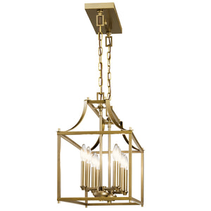 Kichler - 42497NBR - Eight Light Linear Chandelier - Morrigan - Natural Brass