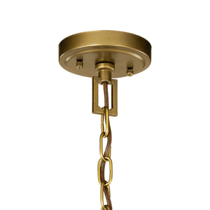 Kichler - 42499NBR - Three Light Pendant - Morrigan - Natural Brass