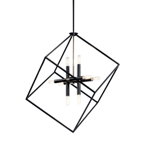 Kichler - 42526BK - Eight Light Chandelier - Cartone - Black