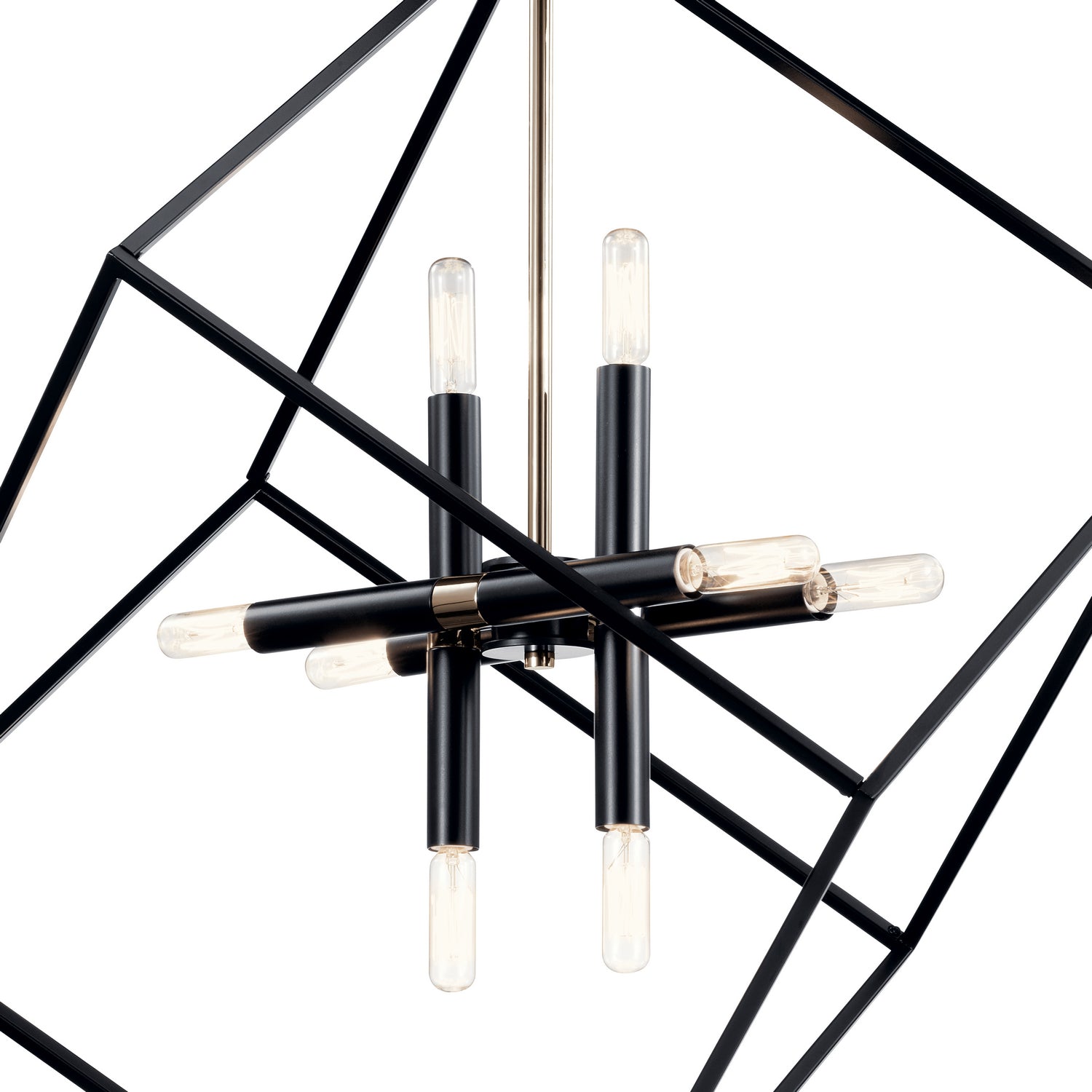 Kichler - 42526BK - Eight Light Chandelier - Cartone - Black