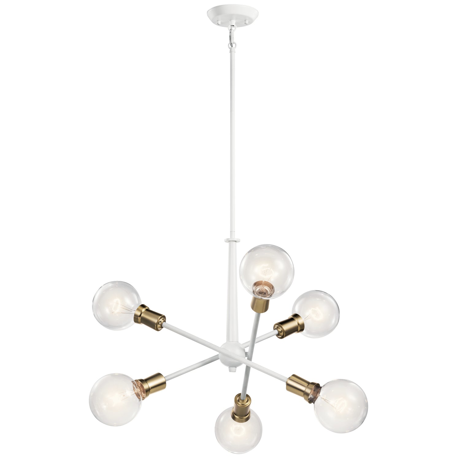 Kichler - 43095WH - Six Light Chandelier - Armstrong - White