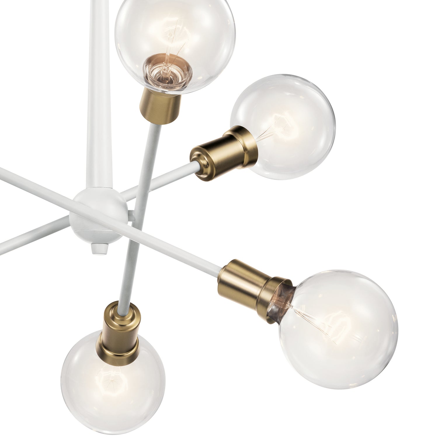 Kichler - 43095WH - Six Light Chandelier - Armstrong - White