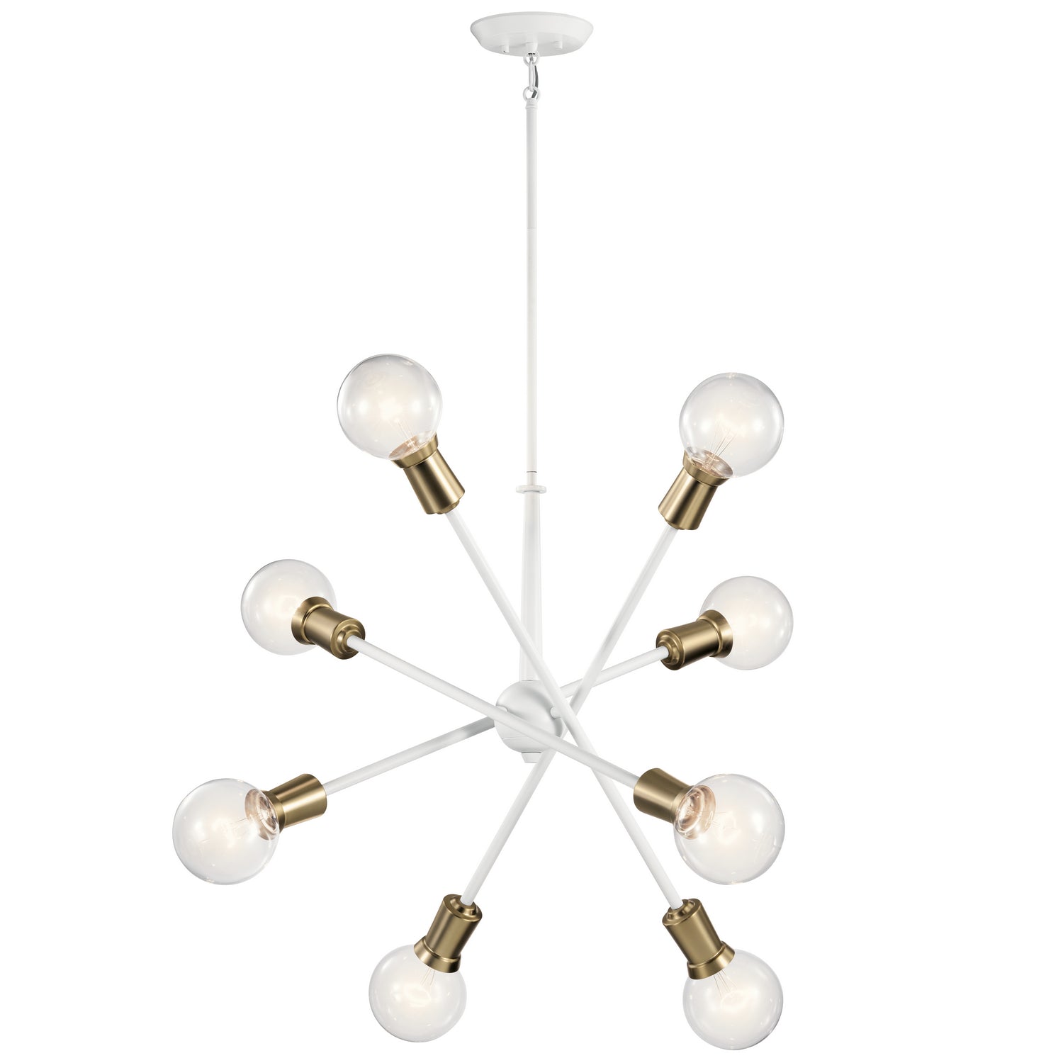 Kichler - 43118WH - Eight Light Chandelier - Armstrong - White