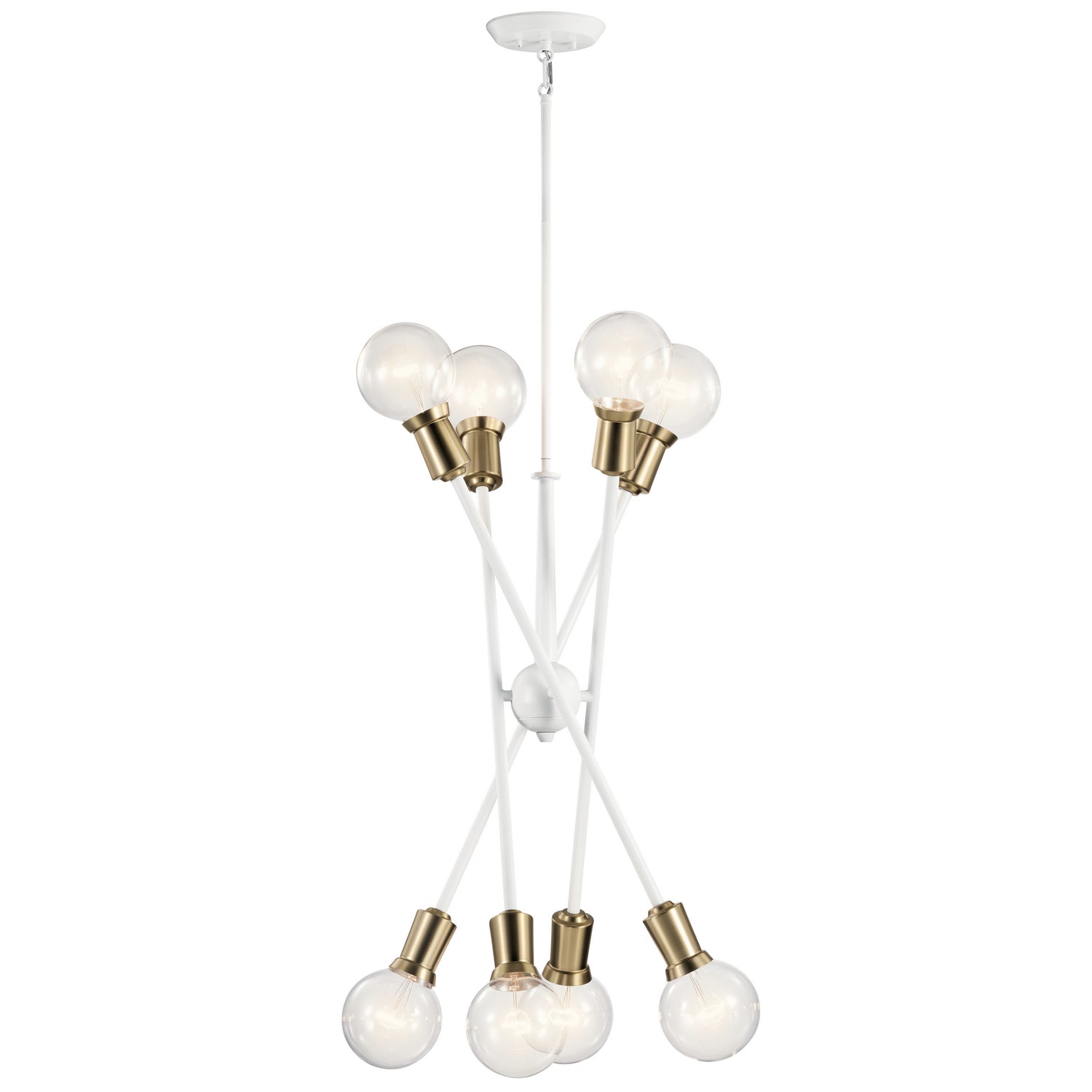 Kichler - 43118WH - Eight Light Chandelier - Armstrong - White