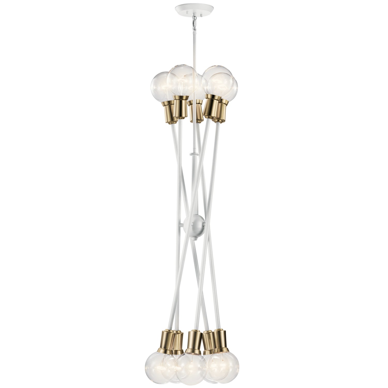 Kichler - 43119WH - Ten Light Chandelier - Armstrong - White