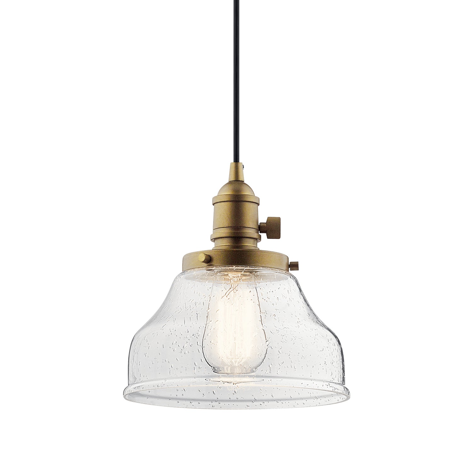 Kichler - 43850NBR - One Light Mini Pendant - Avery - Natural Brass