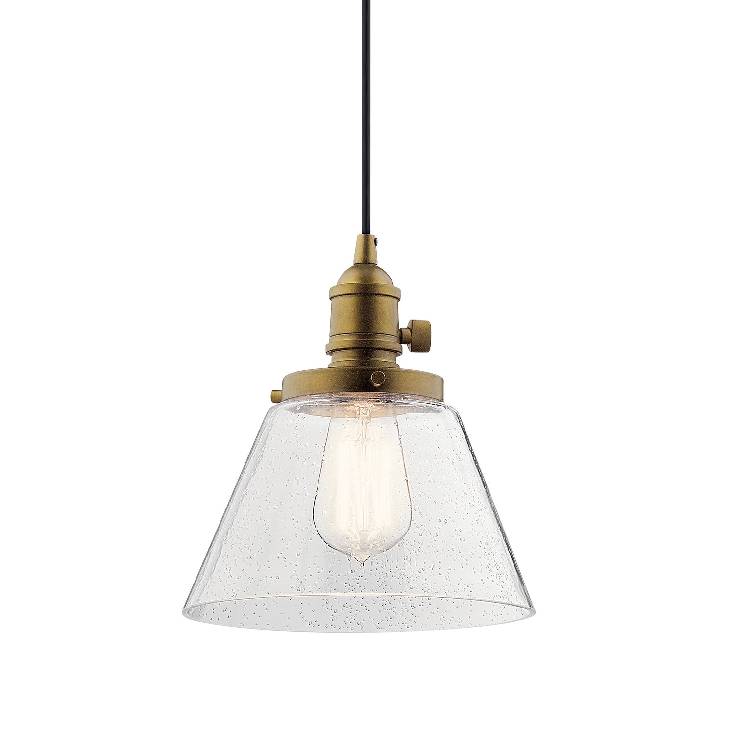 Kichler - 43851NBR - One Light Pendant - Avery - Natural Brass