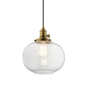 Kichler - 43852NBR - One Light Mini Pendant - Avery - Natural Brass