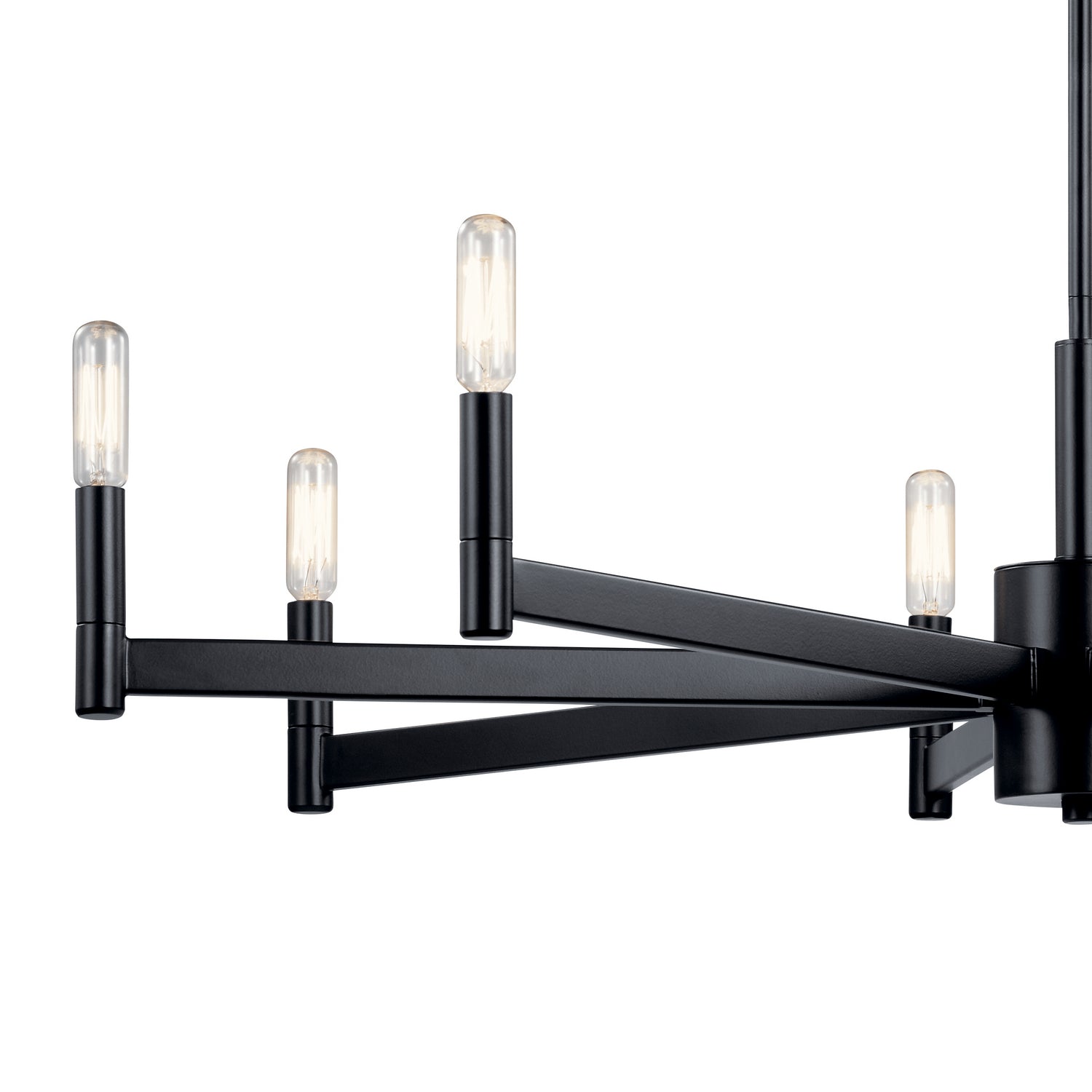 Kichler - 43857BK - Eight Light Chandelier - Erzo - Black