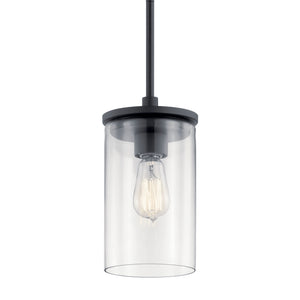 Kichler - 43996BK - One Light Mini Pendant - Crosby - Black