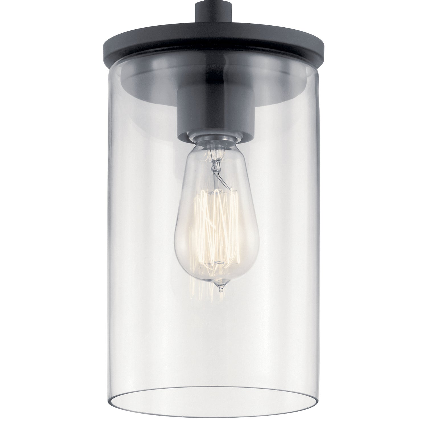 Kichler - 43996BK - One Light Mini Pendant - Crosby - Black