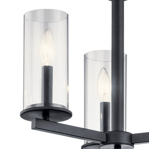 Kichler - 43997BK - Three Light Chandelier/Semi Flush Mount - Crosby - Black