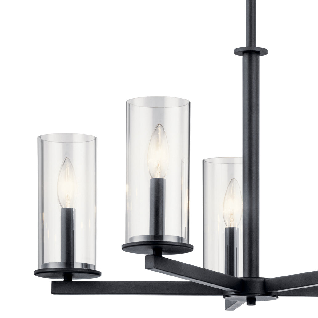 Kichler - 43999BK - Five Light Chandelier - Crosby - Black