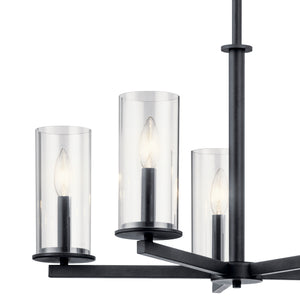 Kichler - 43999BK - Five Light Chandelier - Crosby - Black