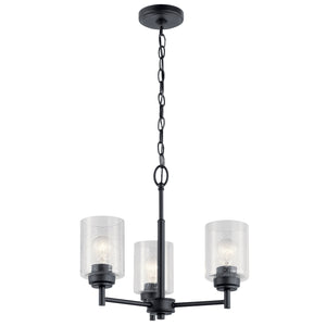 Kichler - 44029BK - Three Light Mini Chandelier - Winslow - Black