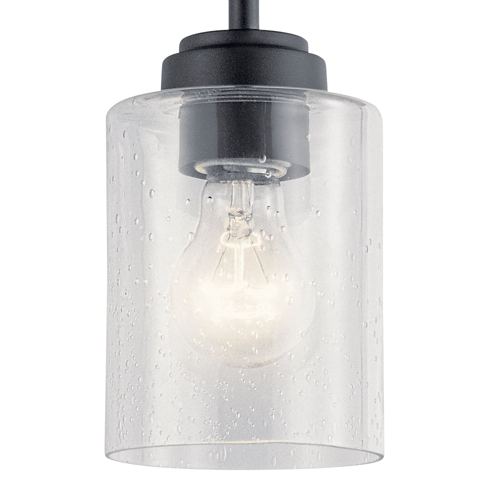 Kichler - 44032BK - One Light Mini Pendant - Winslow - Black