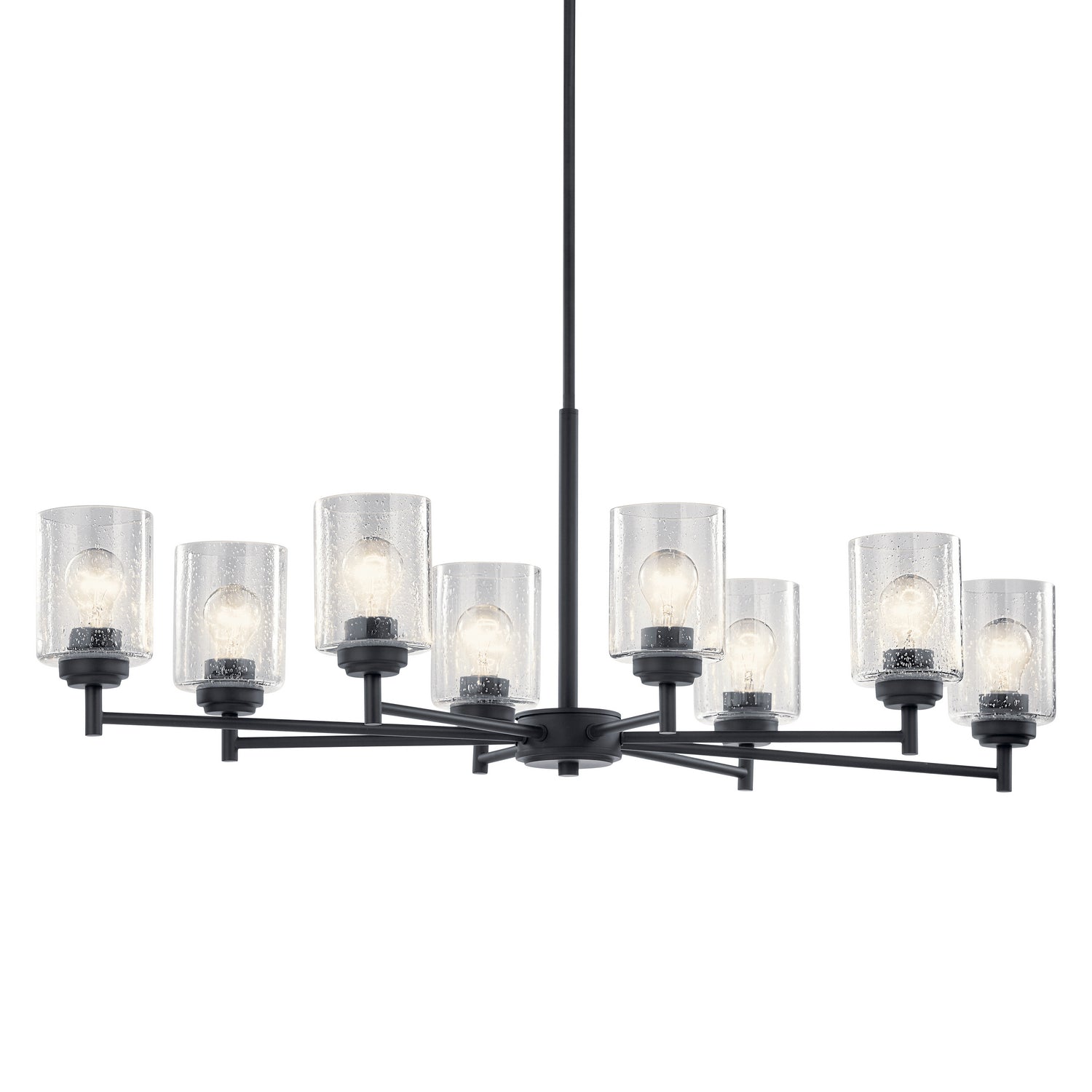 Kichler - 44035BK - Eight Light Chandelier - Winslow - Black