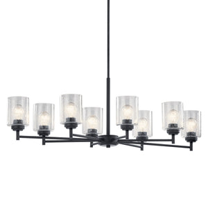 Kichler - 44035BK - Eight Light Chandelier - Winslow - Black