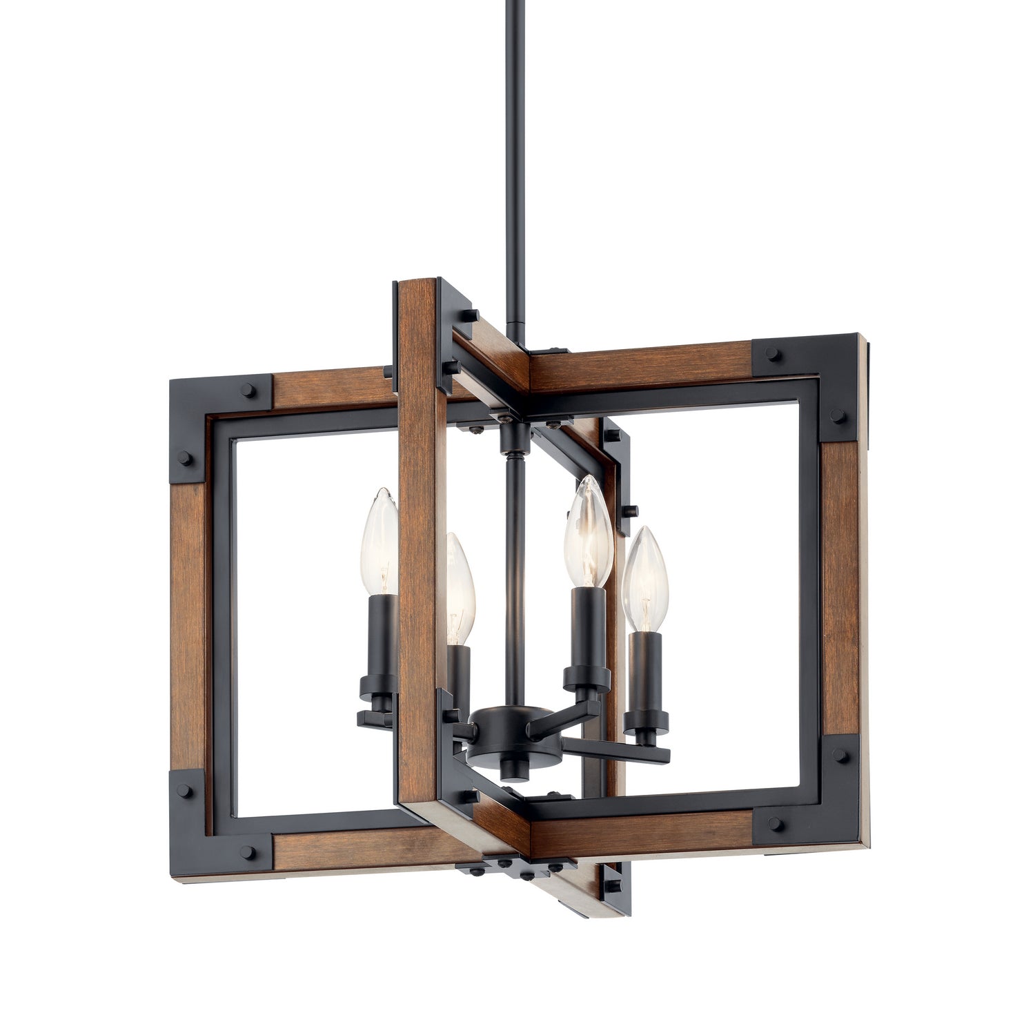 Kichler - 44046AUB - Four Light Chandelier/Semi Flush Mount - Marimount - Auburn Stained Finish