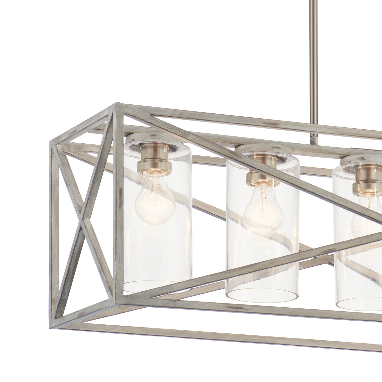 Kichler - 44081DAW - Five Light Linear Chandelier - Moorgate - Distressed Antique White