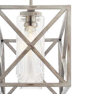 Kichler - 44082DAW - Seven Light Linear Chandelier - Moorgate - Distressed Antique White