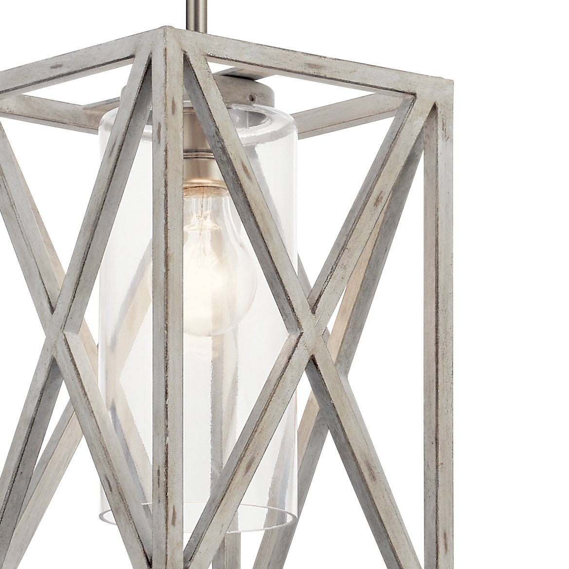 Kichler - 44083DAW - One Light Mini Pendant - Moorgate - Distressed Antique White