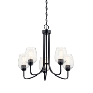 Kichler - 44377BKCS - Five Light Chandelier - Valserrano - Black