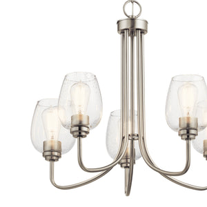 Kichler - 44377NICS - Five Light Chandelier - Valserrano - Brushed Nickel
