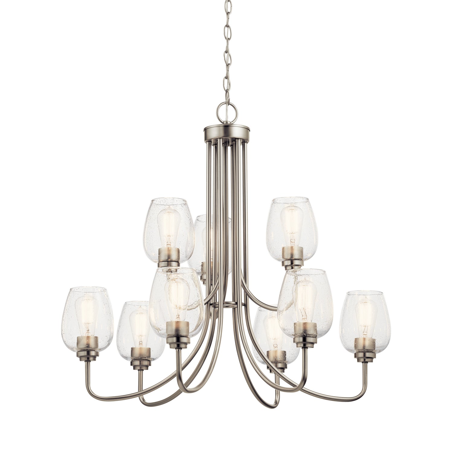 Kichler - 44378NICS - Nine Light Chandelier - Valserrano - Brushed Nickel